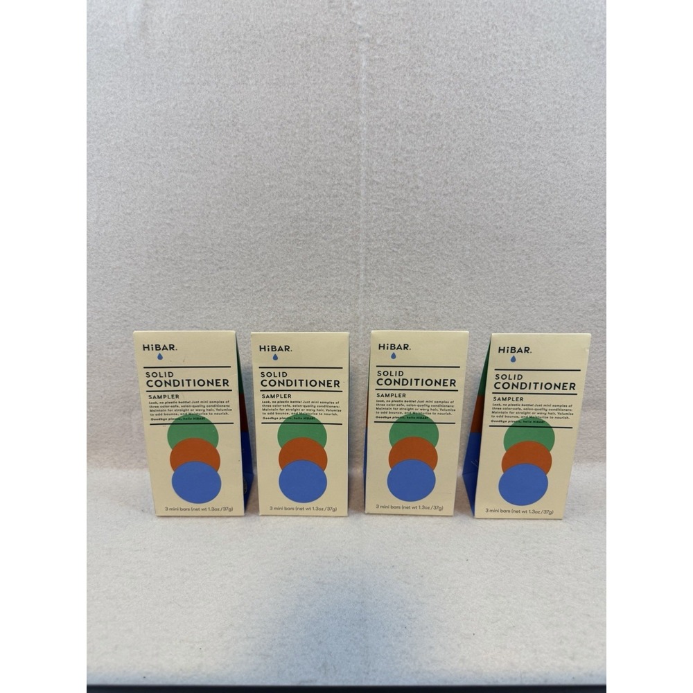 HiBar Solid Soap Conditioner Sampler 3 Mini Bars, Lot of 4 - Picture 1 of 6